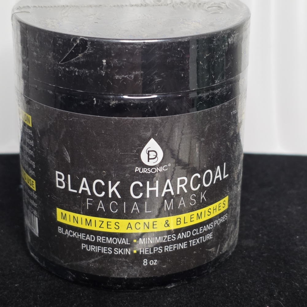 Pursonic Black Charcoal Facial Mask (8oz) - NEW & SEALED